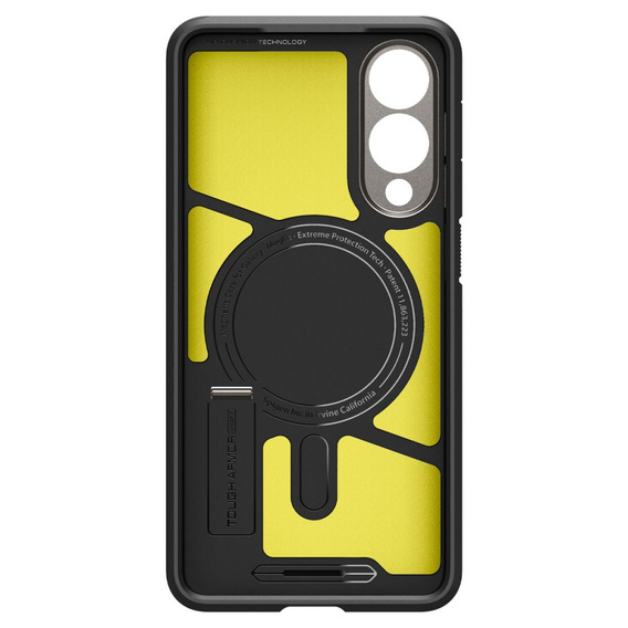 Puzdro Spigen pre Samsung Galaxy A36 5G, Tough Armor Mag MagSafe, čierne + tvrdené sklo 9H
