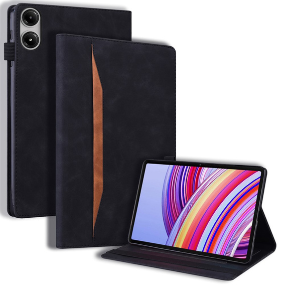 Puzdro pre Xiaomi Redmi Pad Pro / Xiaomi Poco Pad, Classic, s priestorom pre stylus, čierne