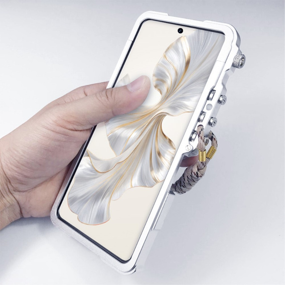 Puzdro pre Xiaomi Redmi Note 13 Pro 4G / Xiaomi Redmi Note 14S / Xiaomi Poco M6 Pro 4G, Aluminium Alloy Bumper, strieborné