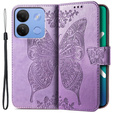 Klapkové puzdro pre Infinix Smart 7 HD 4G, Butterfly, fialové
