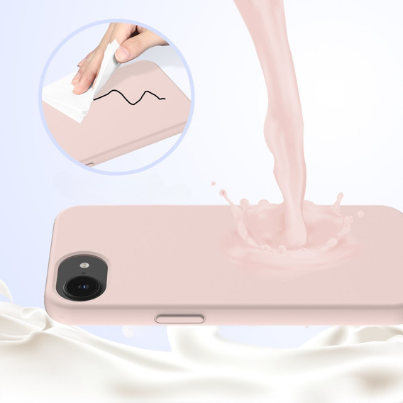 Obal na mobil pre iPhone 16e, Silicone MagSafe, ružové