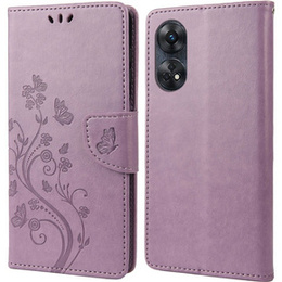 Klapkové puzdro pre Oppo Reno8 T 4G, Mandala Flower, fialové