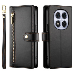 Klapkové puzdro pre Xiaomi Redmi Note 14 Pro 5G / Poco X7 5G, Wallet Zipper Pocket, čierne