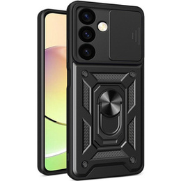 Obal na mobil pre Samsung Galaxy S24+ Plus, CamShield Slide, čierne