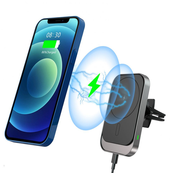 Držiak do auta s indukčnou nabíjačkou Magsafe pre iPhone 12/13/14/15/16 Pro/Plus/Max