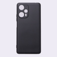 Obal na mobil pre Xiaomi Poco F5, Silicone Lite, čierne