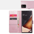 CASEME flipové puzdro pre Samsung Galaxy Note 20 Ultra, Waxy Textured, ružové