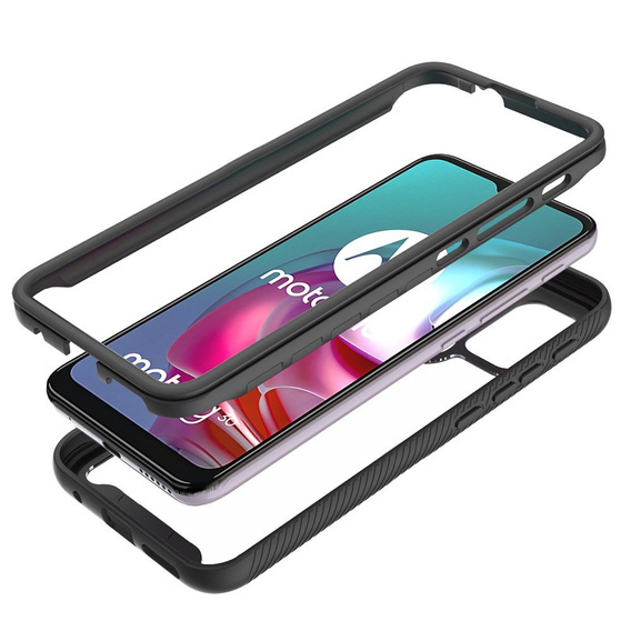 Puzdro pre Motorola Moto G10 / G20 / G30, Shockproof, s fóliou, modré