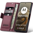 ERBORD Lesklá peňaženka Litchi s chlopňou pre Motorola Edge 60 Pro