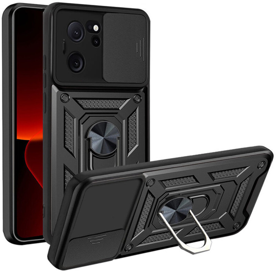 Obal na mobil pre Xiaomi 13T / 13T Pro, CamShield Slide, čierne