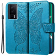 Klapkové puzdro pre Xiaomi Poco F5 Pro, Butterfly, modré