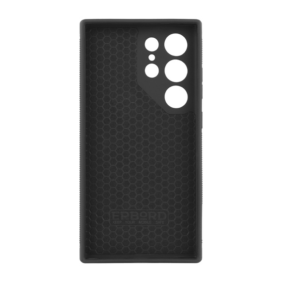 Kožené puzdro pre Samsung Galaxy S24 Ultra, ERBORD LeatherGuard MagSafe, čierne