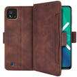 Klapkové puzdro pre Realme C11 2021 / C20 / C20A, Card Slot, hnedé