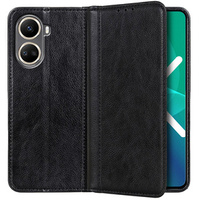 Obal na mobil pre Huawei Nova 10 SE, Wallet Litchi Leather, čierne