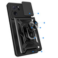 Obal na mobil pre Xiaomi 13T / 13T Pro, CamShield Slide, čierne