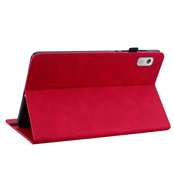Obal na mobil pre Lenovo Tab M9, Wallet Pen Slot, červené