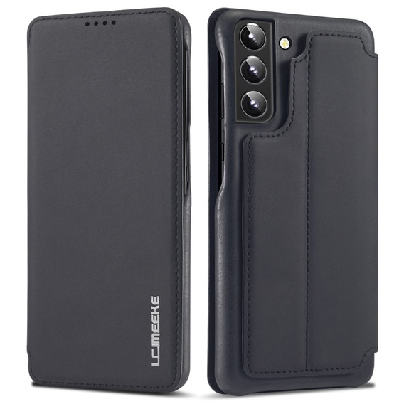 Klapkové puzdro pre Samsung Galaxy S22+ Plus 5G, LC.IMEEKE, čierne