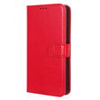 Klapkové puzdro pre Huawei Nova 11i, Crazy Horse Wallet, červené