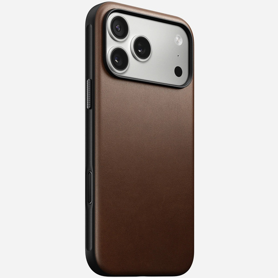 Puzdro Nomad pre iPhone 17 Pro Max, moderné kožené puzdro, hnedé