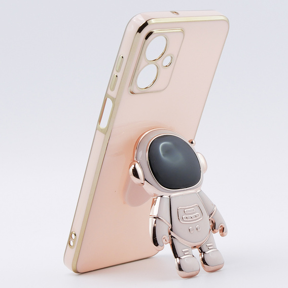 Obal na mobil pre Motorola Moto G54 5G, Astronaut, ružové rose gold