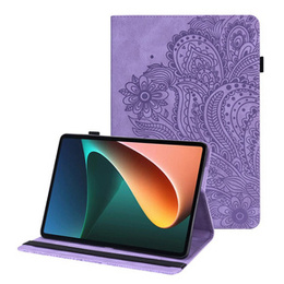 Puzdro s chlopňou pre Lenovo Tab M10 Plus 10.6 Gen 3 TB-125F TB-128F, flower, fialové