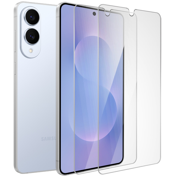 2x tvrdené sklo ERBORD 9H Hard Glass na displeji pre Samsung Galaxy S25 Edge