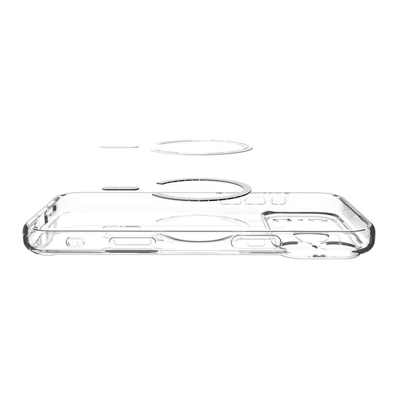 Spigen Ultra Hybrid MagSafe puzdro pre iPhone 17 Pro Max, číre / grafitové