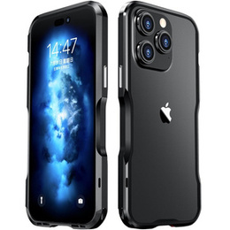 Puzdro LUPHIE pre iPhone 14 Pro, Armor Bumper, čierne