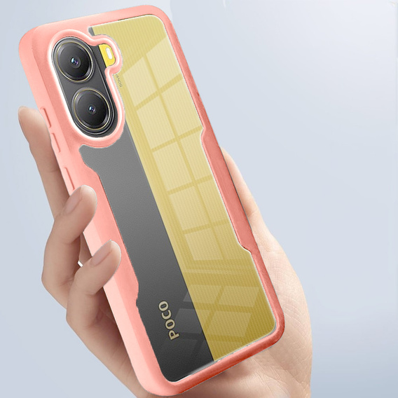 Puzdro pre Xiaomi Poco X7 Pro 5G, Shockproof, s fóliou, ružové