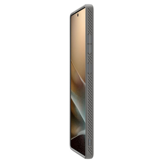 Puzdro Spigen pre Samsung Galaxy S25 Ultra, Liquid Air, sivé + tvrdené sklo 9H