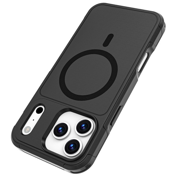 Puzdro MagForce pre iPhone 17 Pro Max, pre MagSafe, pancierované, čierne