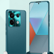 Kožené puzdro pre Xiaomi Redmi Note 13 5G, leather hybrid, zelený