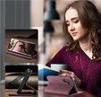 CASEME puzdro pre Huawei P30 Pro, Leather Wallet Case, bordové