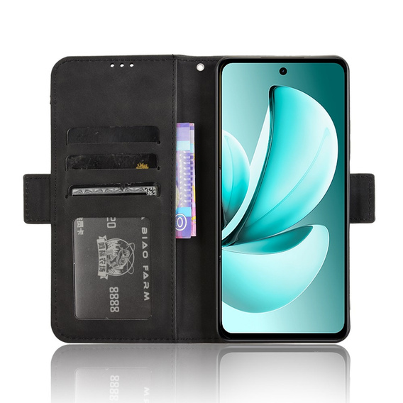 Klapkové puzdro pre Realme C71, Card Slot, čierne