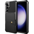 Puzdro pre Samsung Galaxy S23 FE, Card Holder Kickstand, čierne