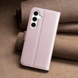Klapkové puzdro pre Samsung Galaxy S23 FE, BINFEN Wallet, ružové rose gold + 9H sklo