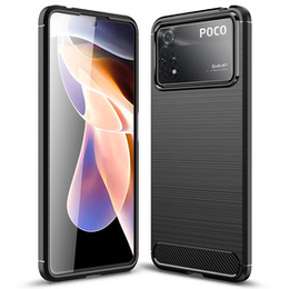 Obal na mobil pre Xiaomi Poco X4 Pro 5G, Carbon, čierne