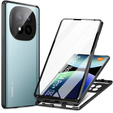 Puzdro pre Xiaomi Redmi Note 14 Pro, Magnetic Dual Glass, čierne