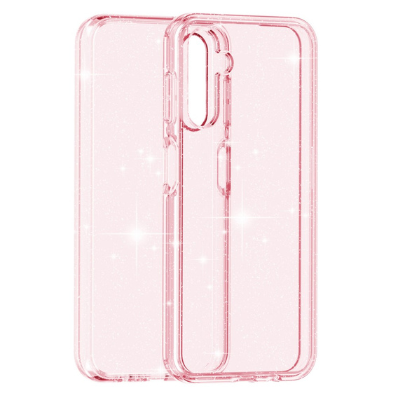 Obal na mobil pre Samsung Galaxy A14 4G/5G, Glittery Powder, ružové