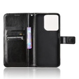 Klapkové puzdro pre Motorola Moto G15 / Motorola Moto G15 Power, Crazy Horse Wallet, čierne