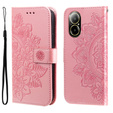 Klapkové puzdro pre Realme C67, Mandala, ružové rose gold