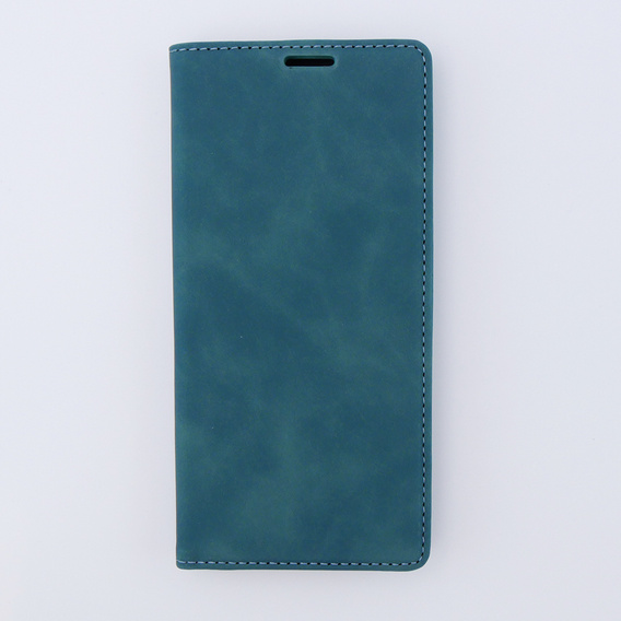 Puzdro pre Xiaomi Redmi Note 12 4G, ERBORD Vintage, peňaženka s chlopňou, modré