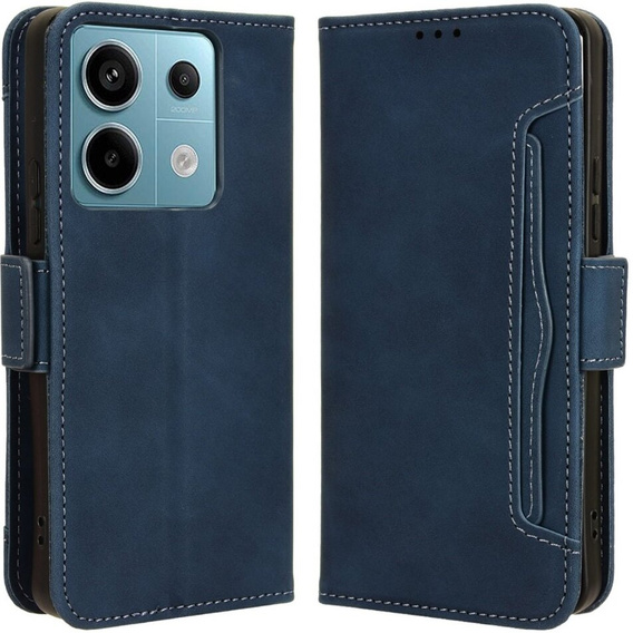 Klapkové puzdro pre Xiaomi Redmi Note 13 Pro 5G, Card Slot, modré