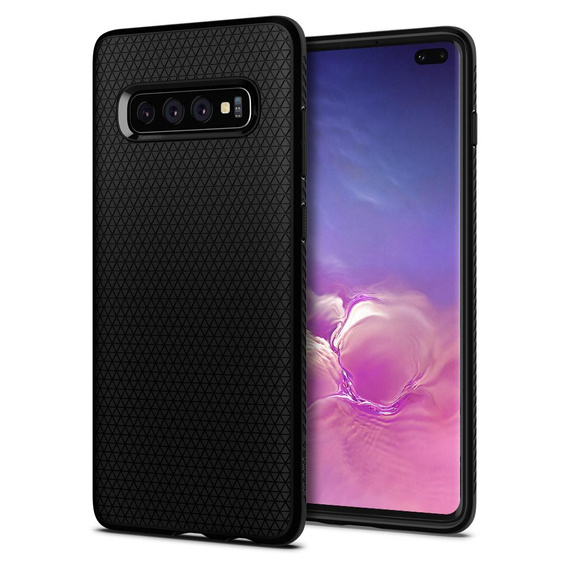 Obal Spigen na mobil pre Samsung Galaxy S10+ Plus, Liquid Air, čierne