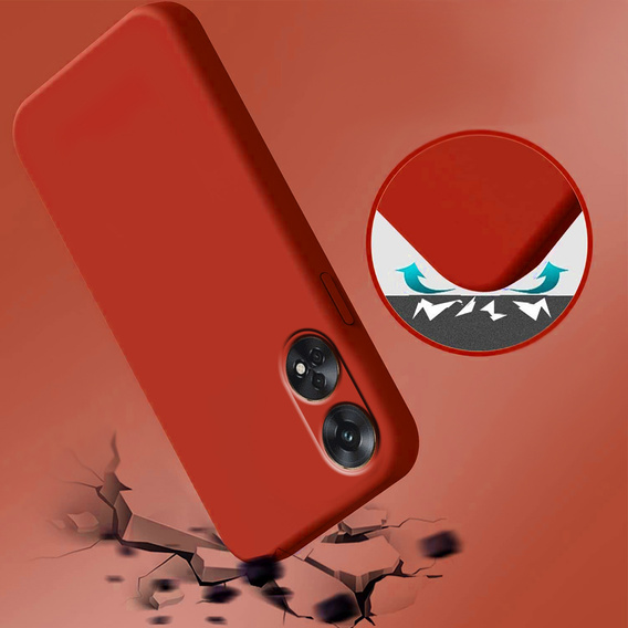 Obal na mobil pre Oppo Reno8 T, Silicone Lite, červené