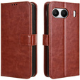 Klapkové puzdro pre OnePlus Nord 4, Crazy Horse Wallet, hnedé