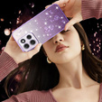 Puzdro pre Motorola Moto G56 5G, Glitter Flower, fialové