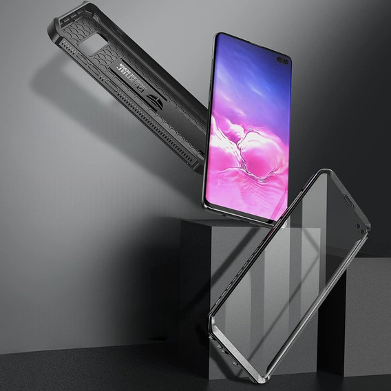 Obrnené puzdro pre Samsung Galaxy S10, Dexnor Full Body, čierne
