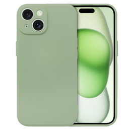 Obal na mobil pre iPhone 15 Plus, Silicone Lite, zelený