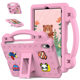 Detské puzdro pre iPad mini 8.3" 2021 (6 gen.) / iPad mini 8.3" 2024 (7 gen.), Cute Patterns, so stojanom, ružové